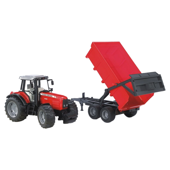 02045 Massey Ferguson 7480 con rimorchio - immagine 2