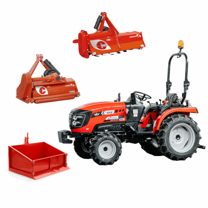 VST 930 con attrezzi agricoli inclusi