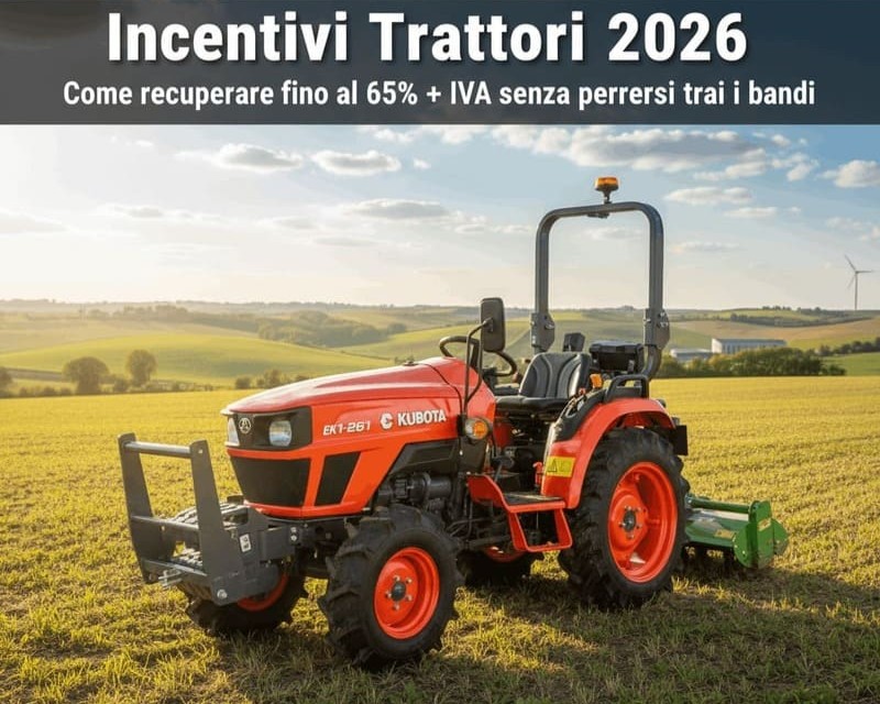 Consulenza incentivi 80 per cento per acquisto trattori a Cuneo