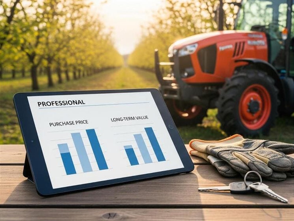 Analisi costi totali TCO per finanziamento trattore con IVA esclusa
